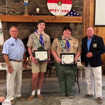 VVA 966 presenting Eagle Certificates and Medals to Boy Scout Troop 98, West End
